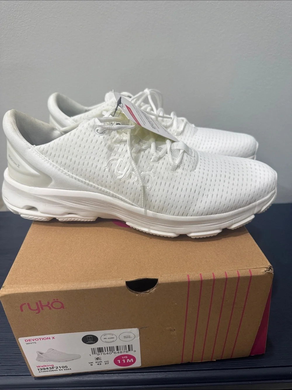 Ryka Devotion X All-White Women's Walking Sneakers